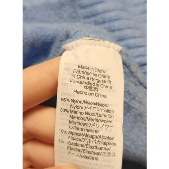 J Crew Womens Turtleneck Sweater with Side Slits in Supersoft yarn Size XXS Blue - Picture 6 of 7